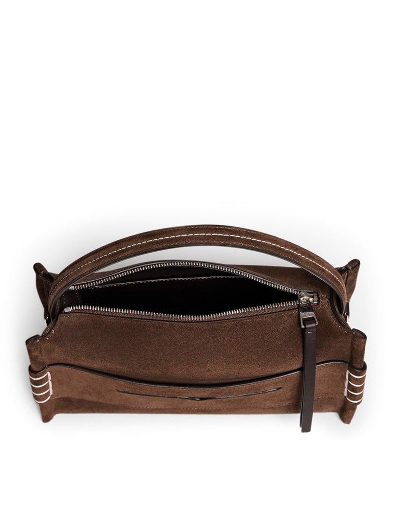 LOAFER BAG IN SUEDE MARRONE