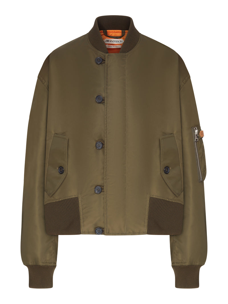 BOMBER OVERSIZED IN TESSUTO TECNICO