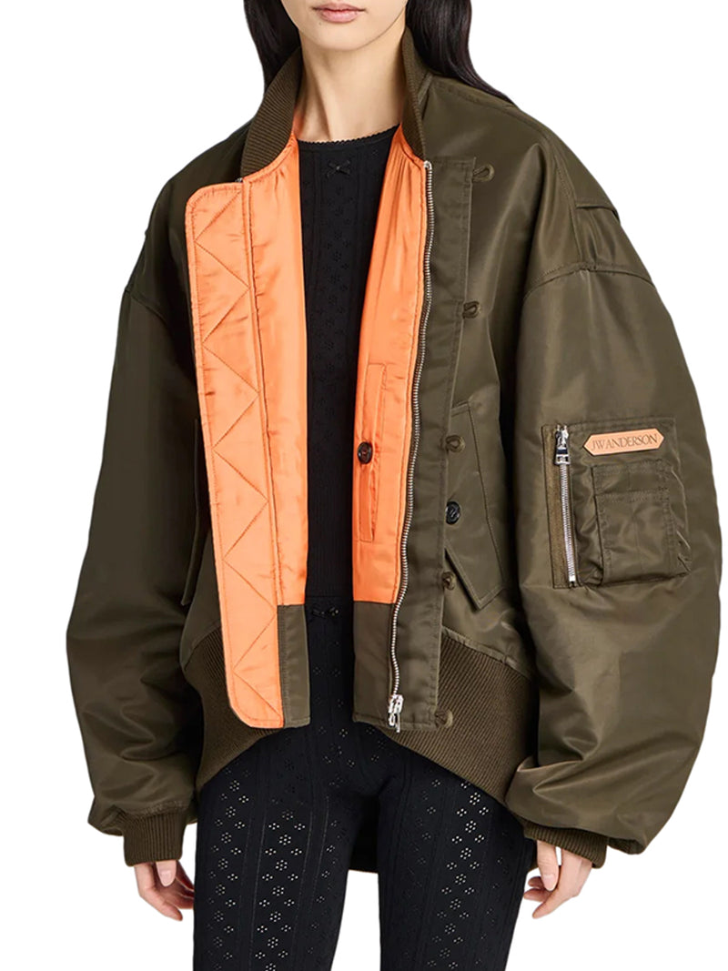 BOMBER OVERSIZED IN TESSUTO TECNICO