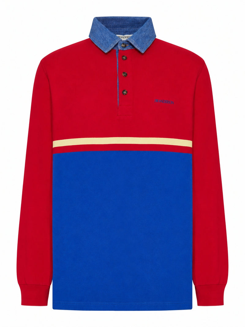 POLO BICOLORE IN COTONE