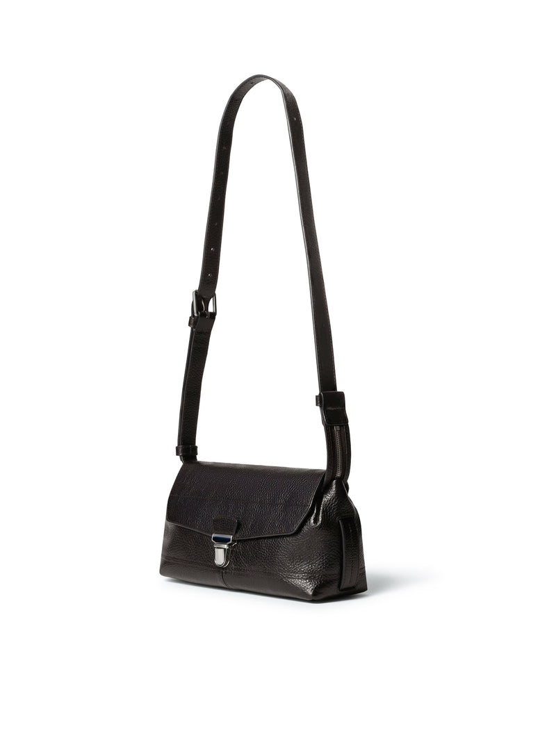 BORSA PICCOLA GEAR IN PELLE MARTELLATA