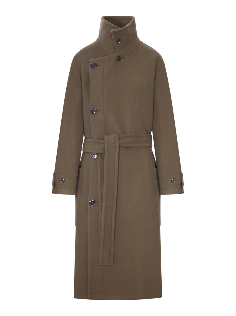 CAPPOTTO LUNGO IN LANA CON CINTURA
