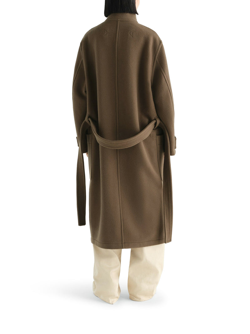CAPPOTTO LUNGO IN LANA CON CINTURA