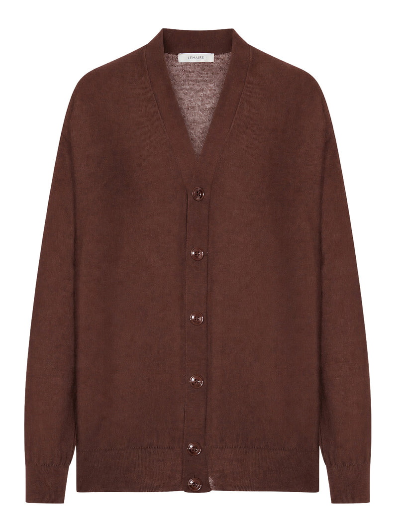CARDIGAN RELAXED TWISTED IN MISTO LANA MERINO