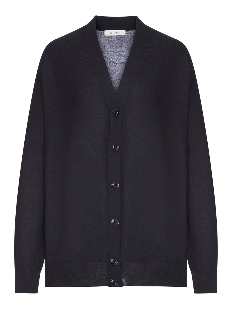 CARDIGAN RELAXED TWISTED IN MISTO LANA MERINO