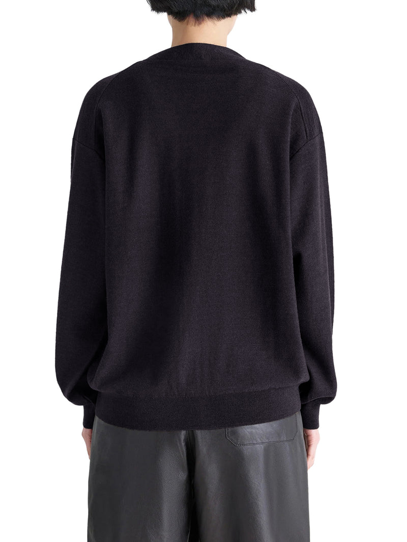 CARDIGAN RELAXED TWISTED IN MISTO LANA MERINO