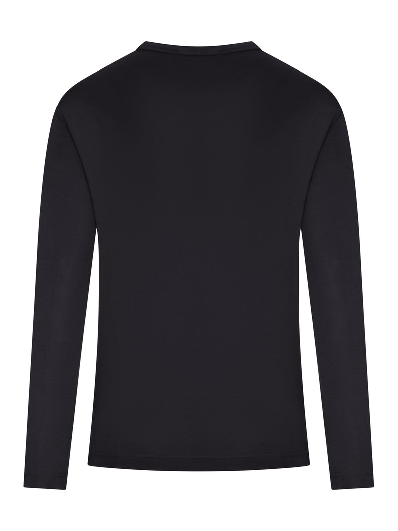 T-SHIRT A MANICHE LUNGHE IN COTONE