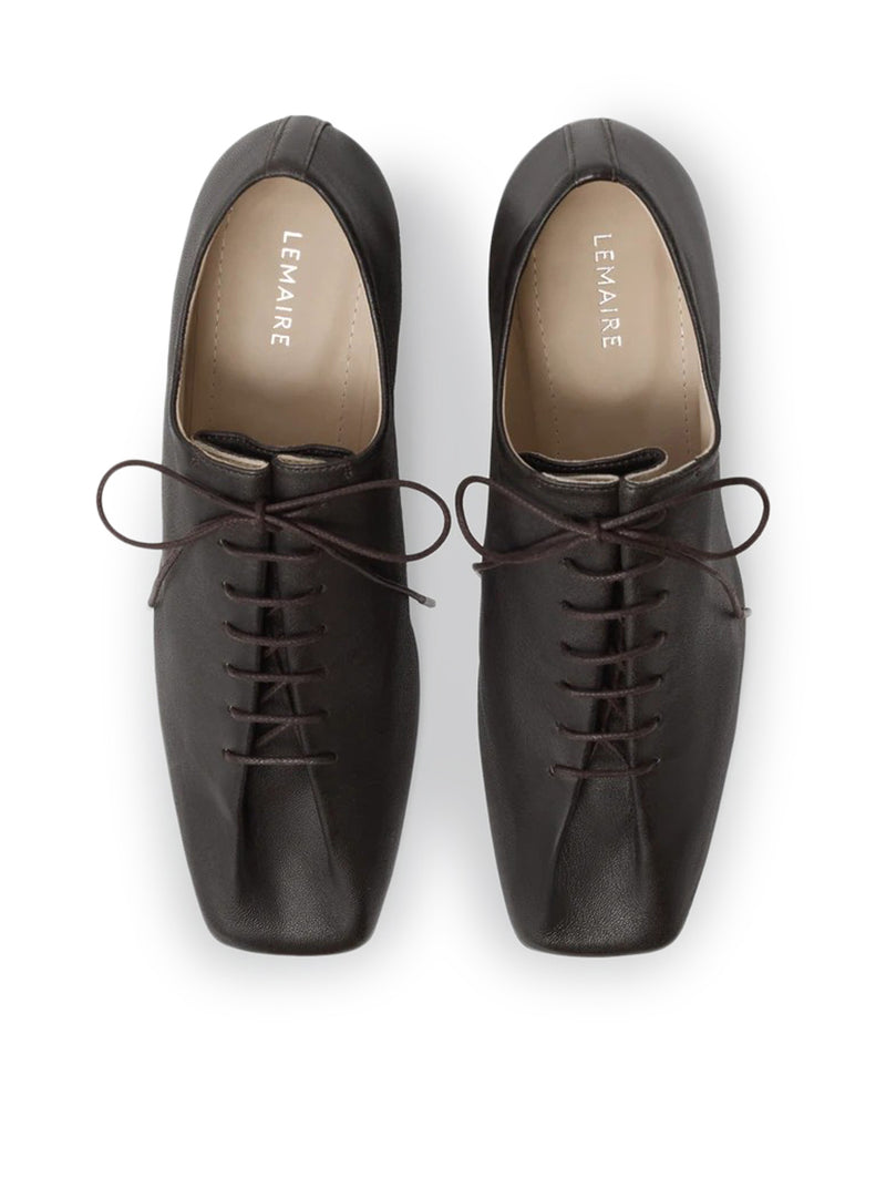 SOUTIS CLASSIC DERBIES CON TACCO DA 55 MM IN PELLE