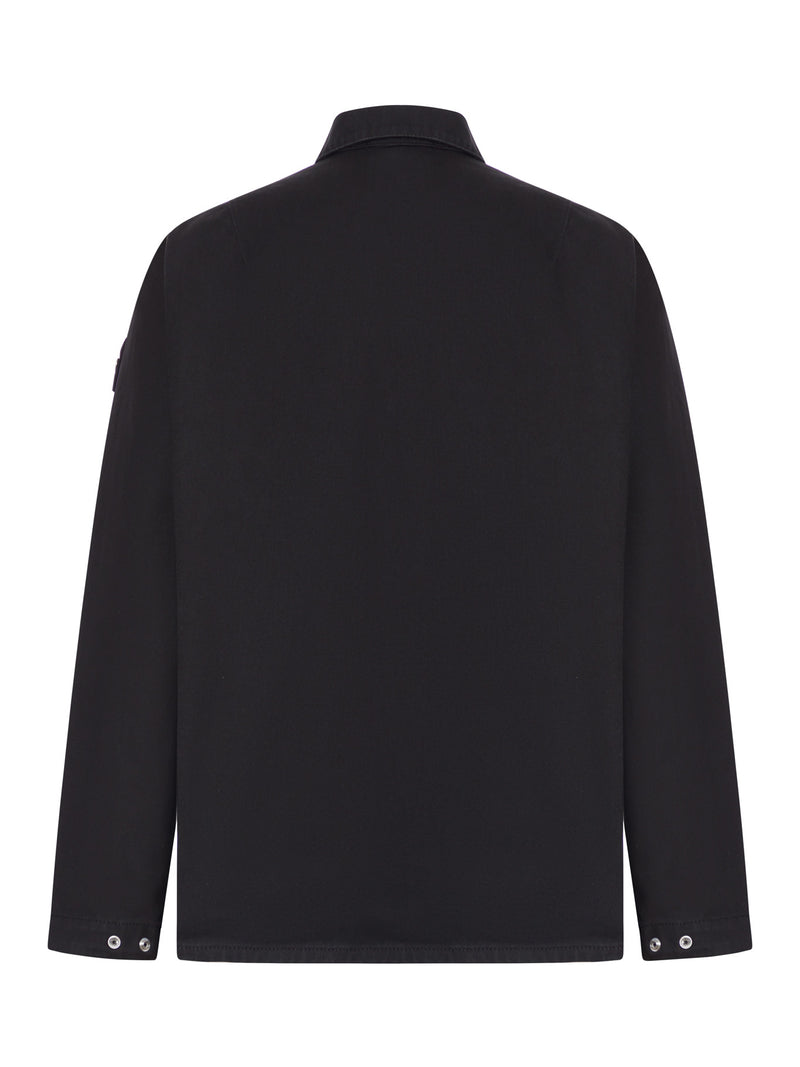OVERSHIRT IN COTONE CON BADGE STONE ISLAND