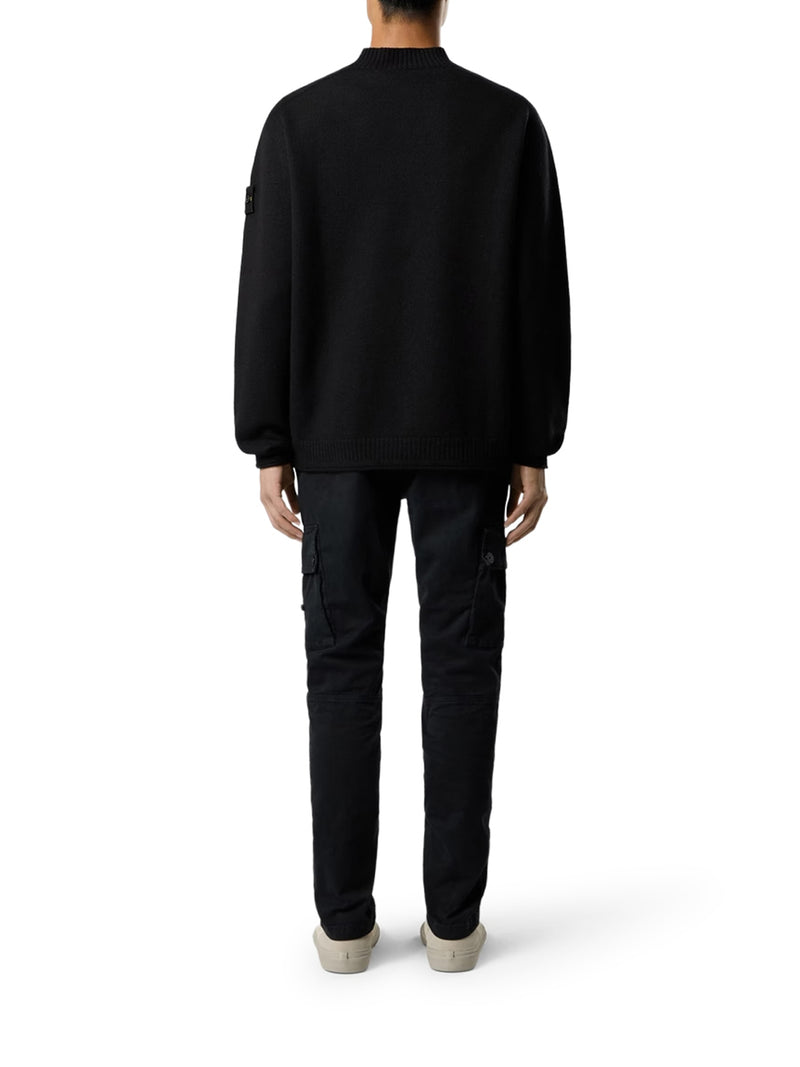 MAGLIONE IN LANA RWS INFELTRITA CON MANICHE RAGLAN