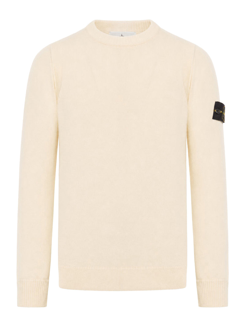 MAGLIONE EFFETTO MELANGE CON LOGO COMPASS
