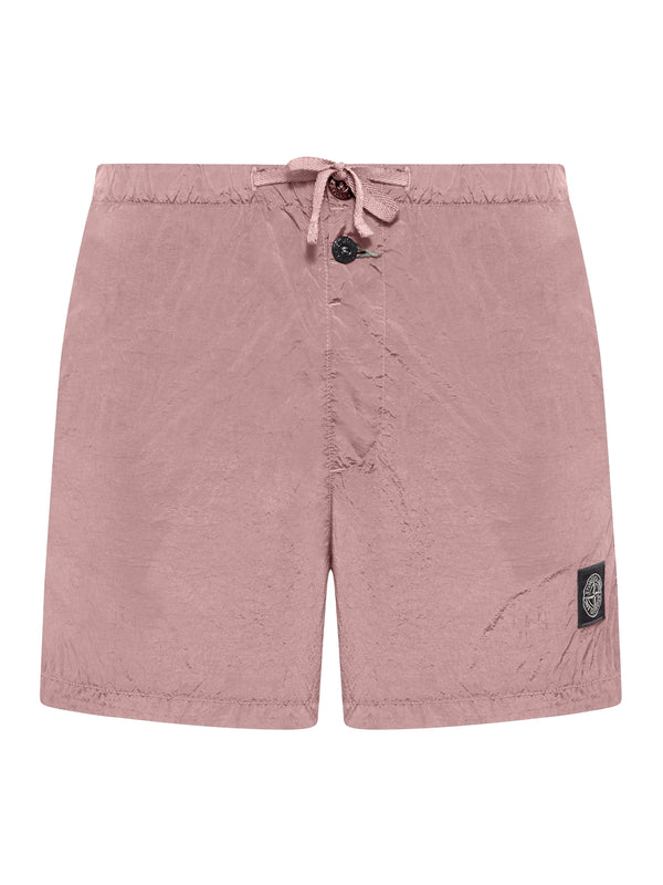 COSTUME DA BAGNO CON LOGO COMPASS ROSA