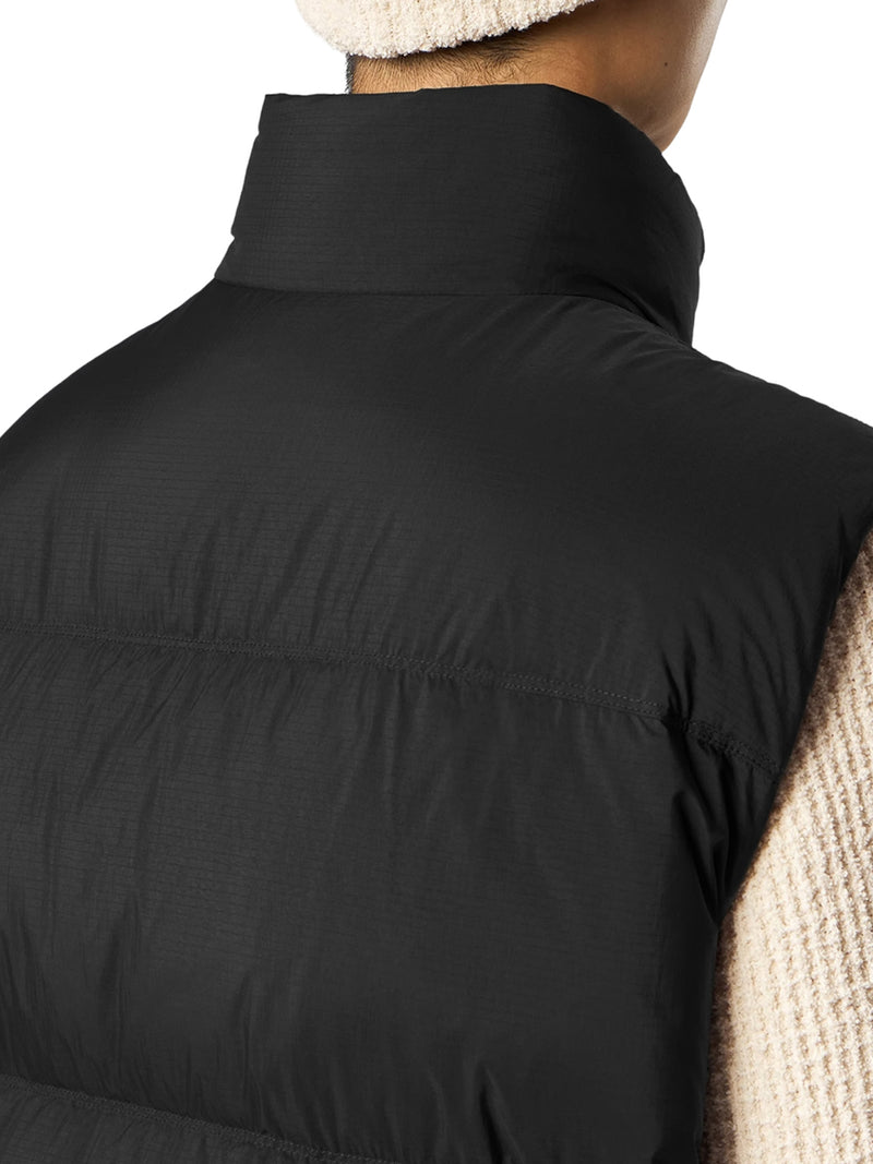 GILET PIUMINO IN NYLON TRAPUNTATO CON COLLO ALTO
