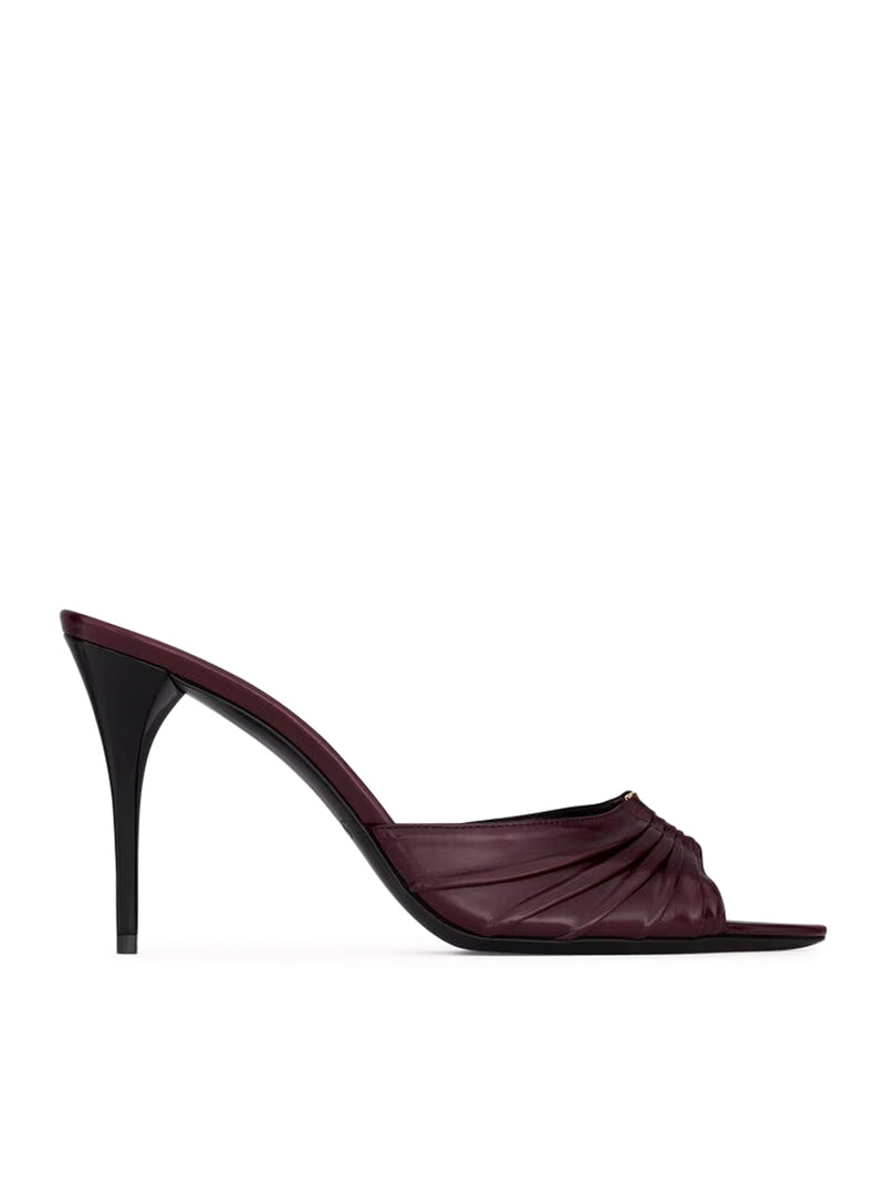 MULE BABYLONE IN PELLE LISCIA