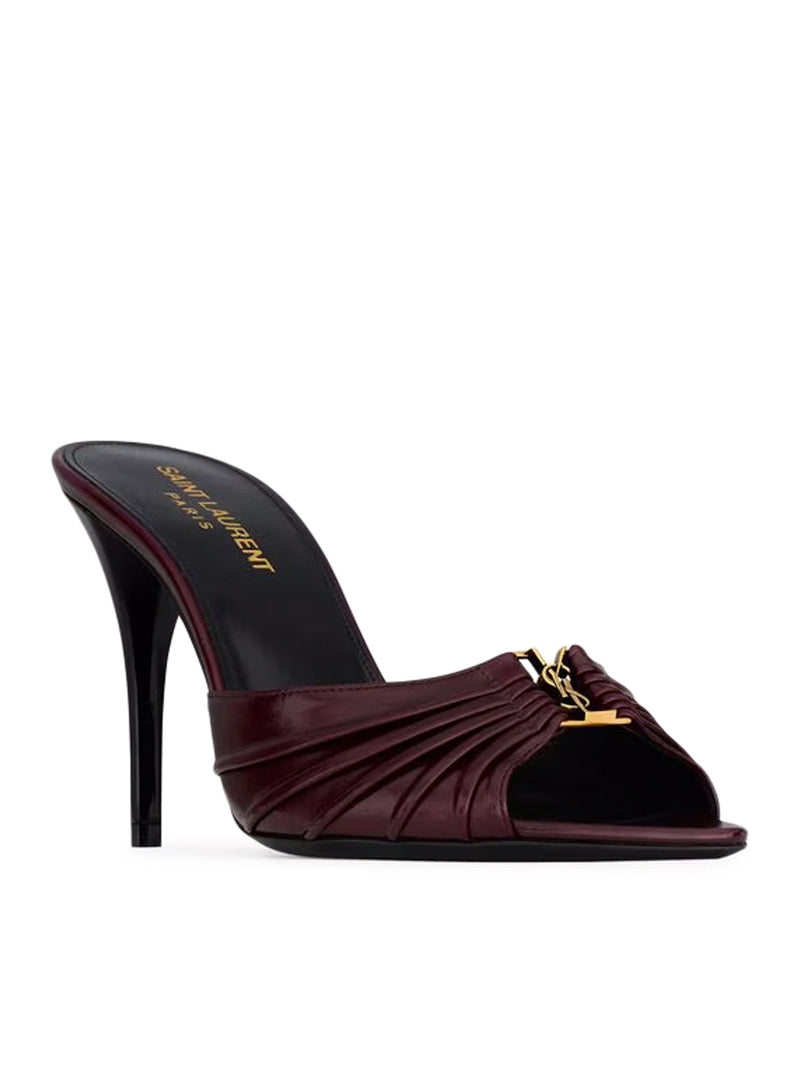 MULE BABYLONE IN PELLE LISCIA
