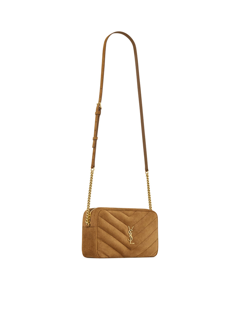 CAMERA BAG LOULOU IN SUEDE MATELASSÉ