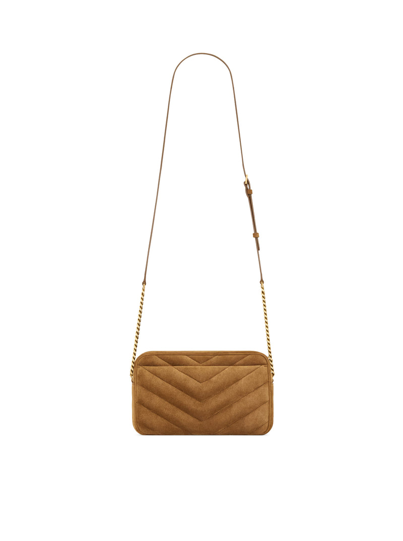 CAMERA BAG LOULOU IN SUEDE MATELASSÉ