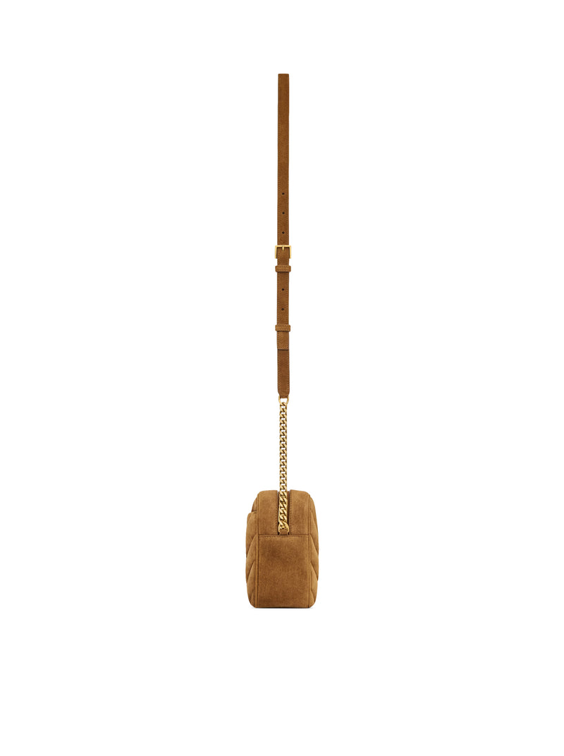 CAMERA BAG LOULOU IN SUEDE MATELASSÉ