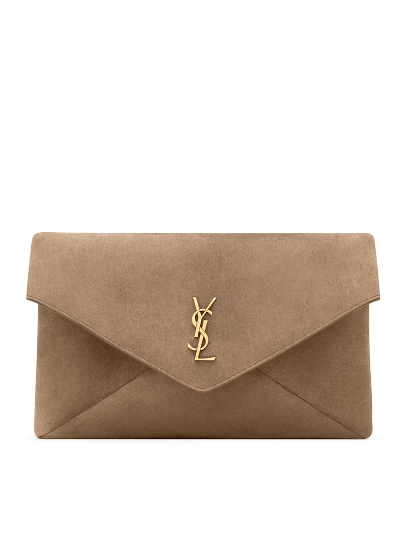 POCHETTE ENVELOPE CASSANDRE GRANDE IN SUEDE