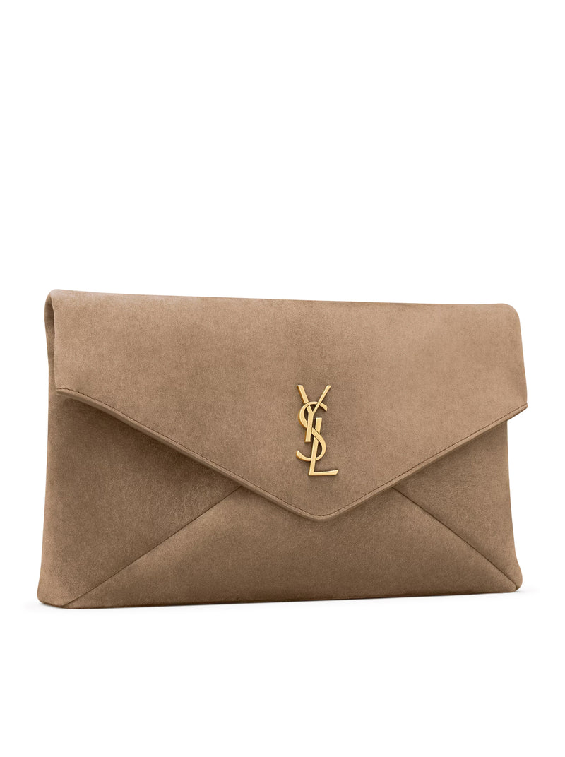 POCHETTE ENVELOPE CASSANDRE GRANDE IN SUEDE