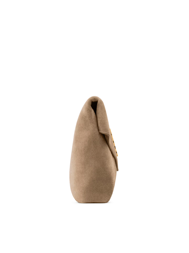 POCHETTE ENVELOPE CASSANDRE GRANDE IN SUEDE