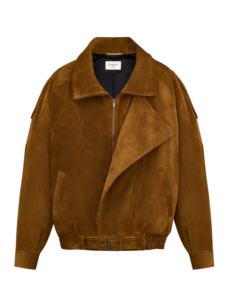 GIACCA OVERSIZE IN PELLE CROSTA VINTAGE