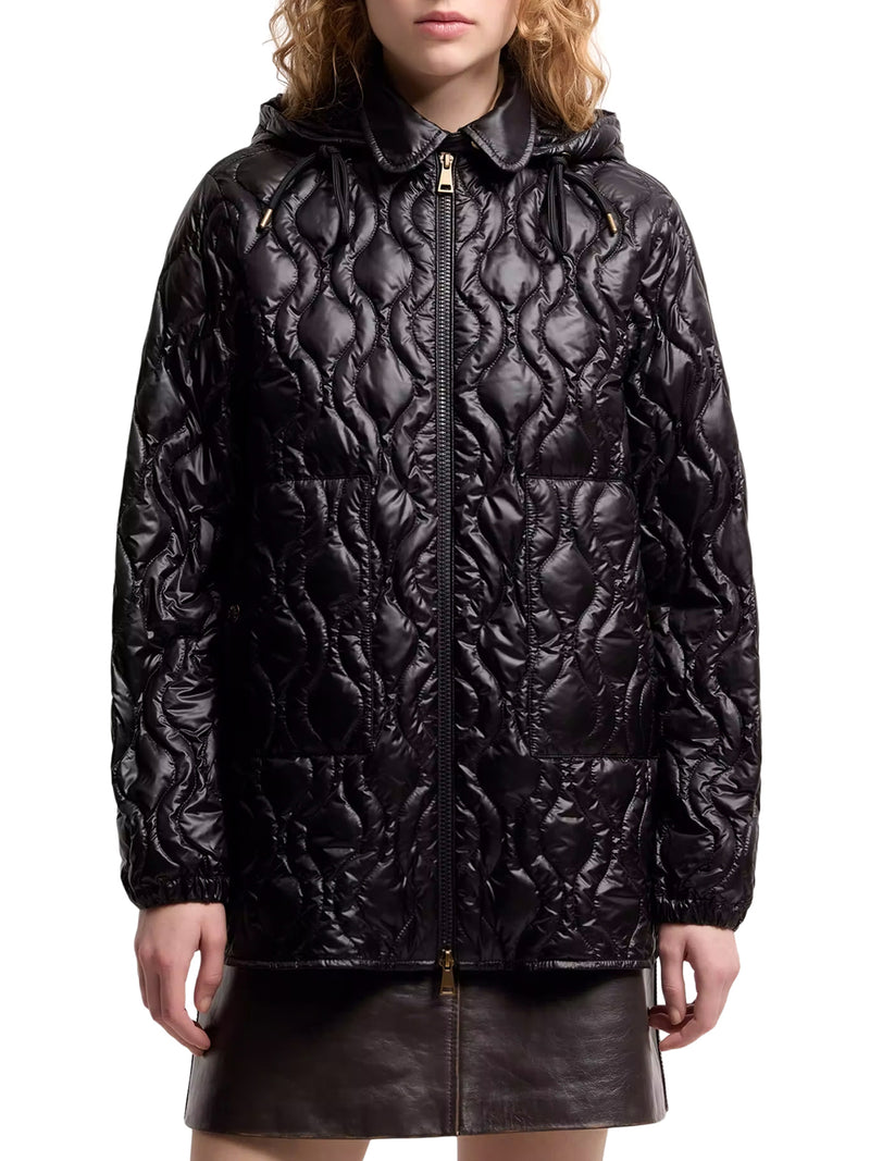 PIUMINO MIDI BALETTE CON TRAPUNTATURA GEOMETRICA