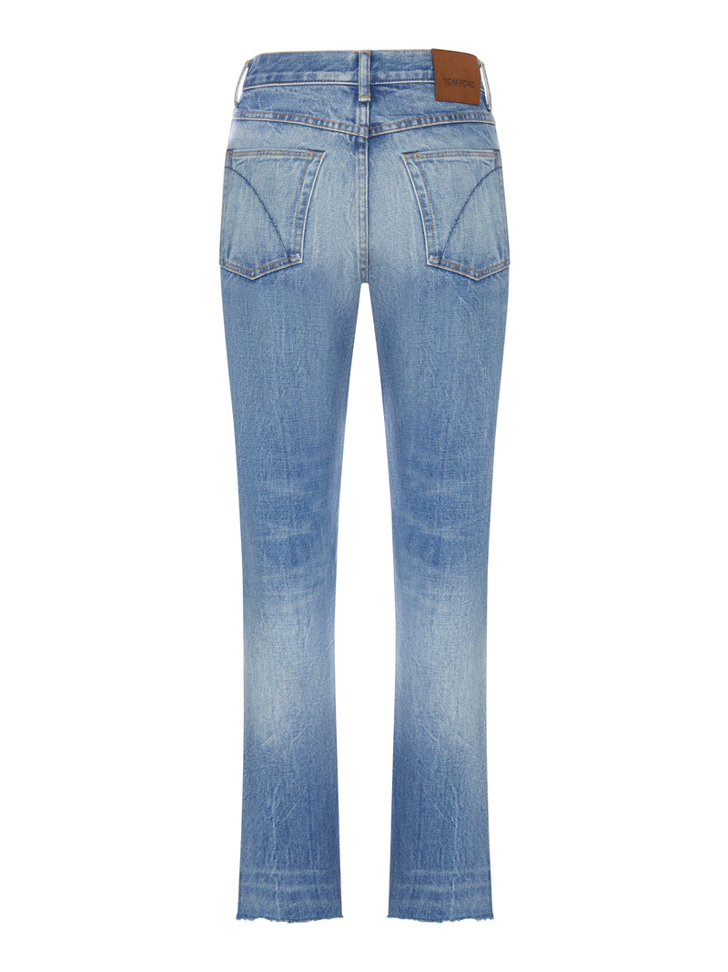 JEANS SLIM BOOTCUT IN DENIM LAVATO