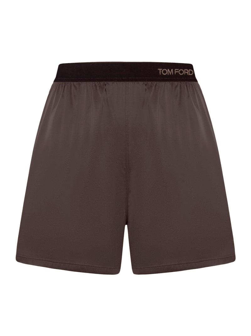SHORTS IN SATIN DI SETA