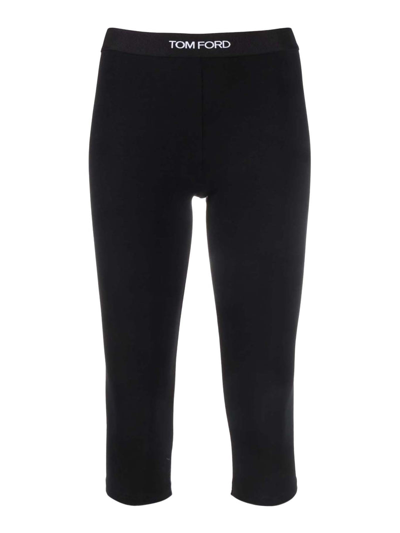 LEGGINGS CROP CON LOGO