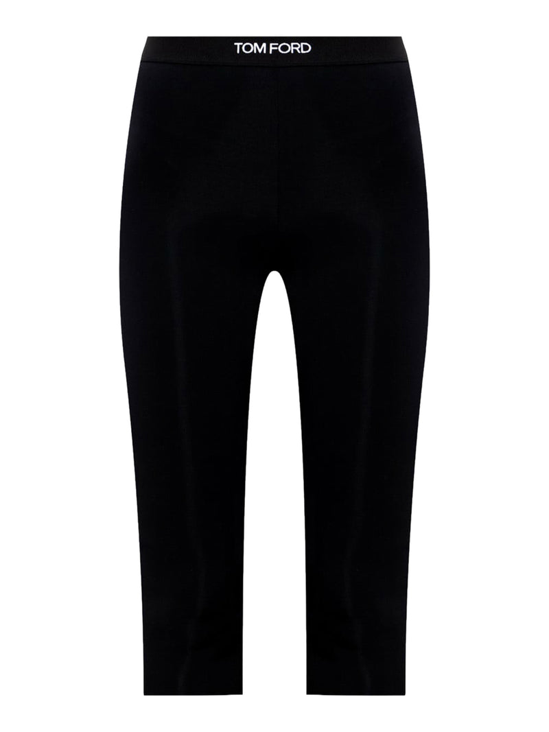 LEGGINGS CROP CON LOGO