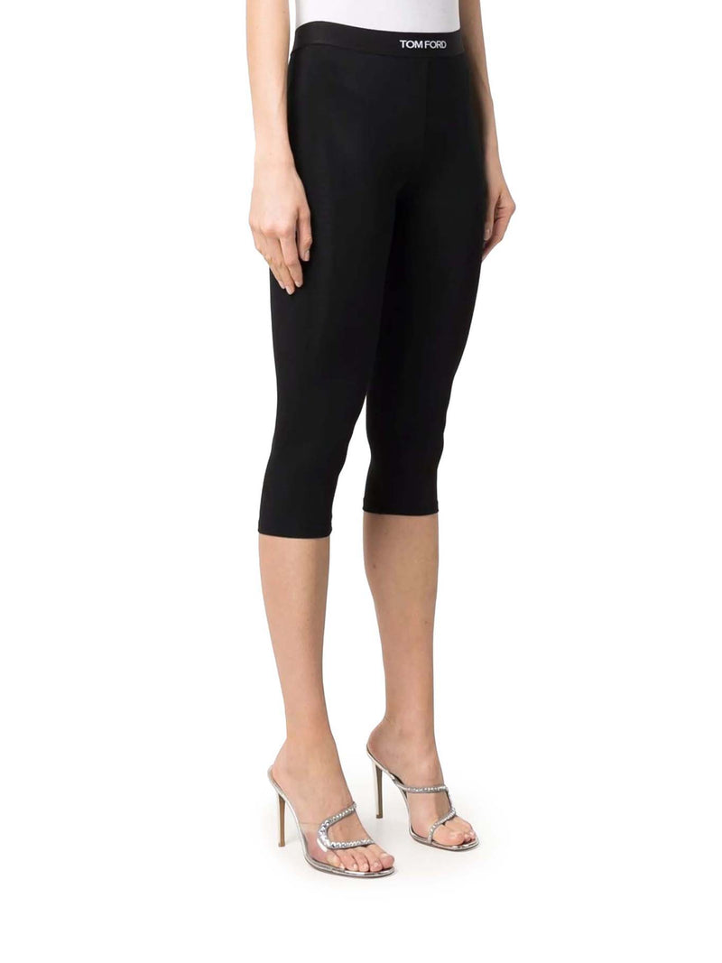 LEGGINGS CROP CON LOGO