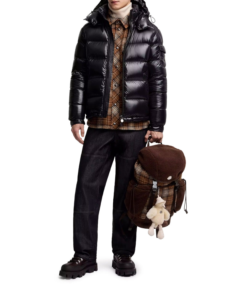 PIUMINO CORTO MONCLER MAYA CON CAPPUCCIO