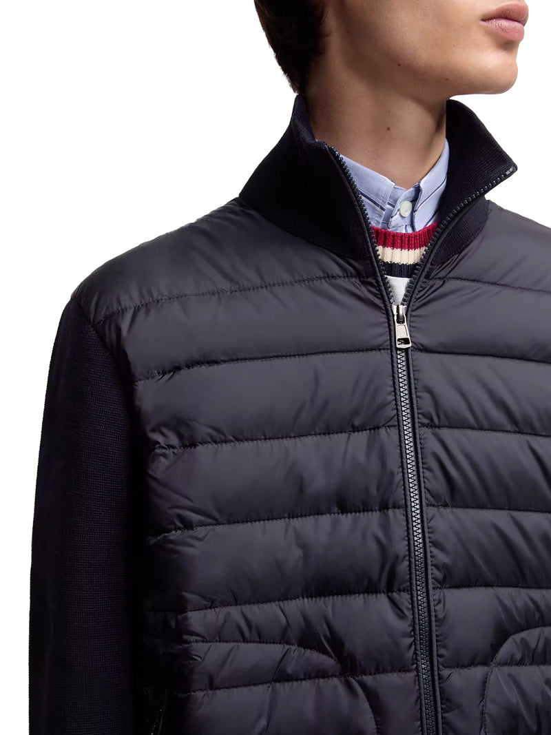 CARDIGAN IMBOTTITO CON ZIP