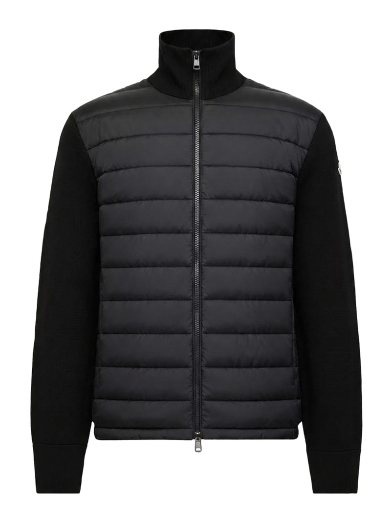 CARDIGAN IMBOTTITO CON ZIP