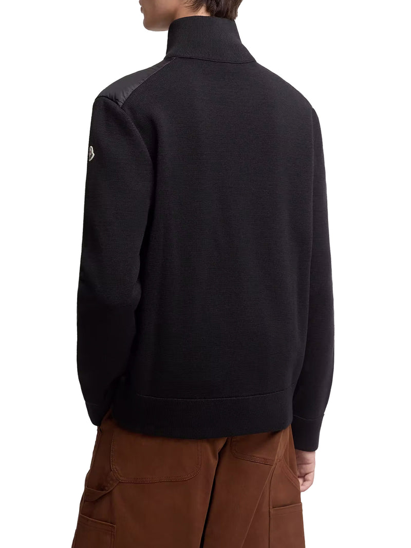 CARDIGAN IMBOTTITO CON ZIP