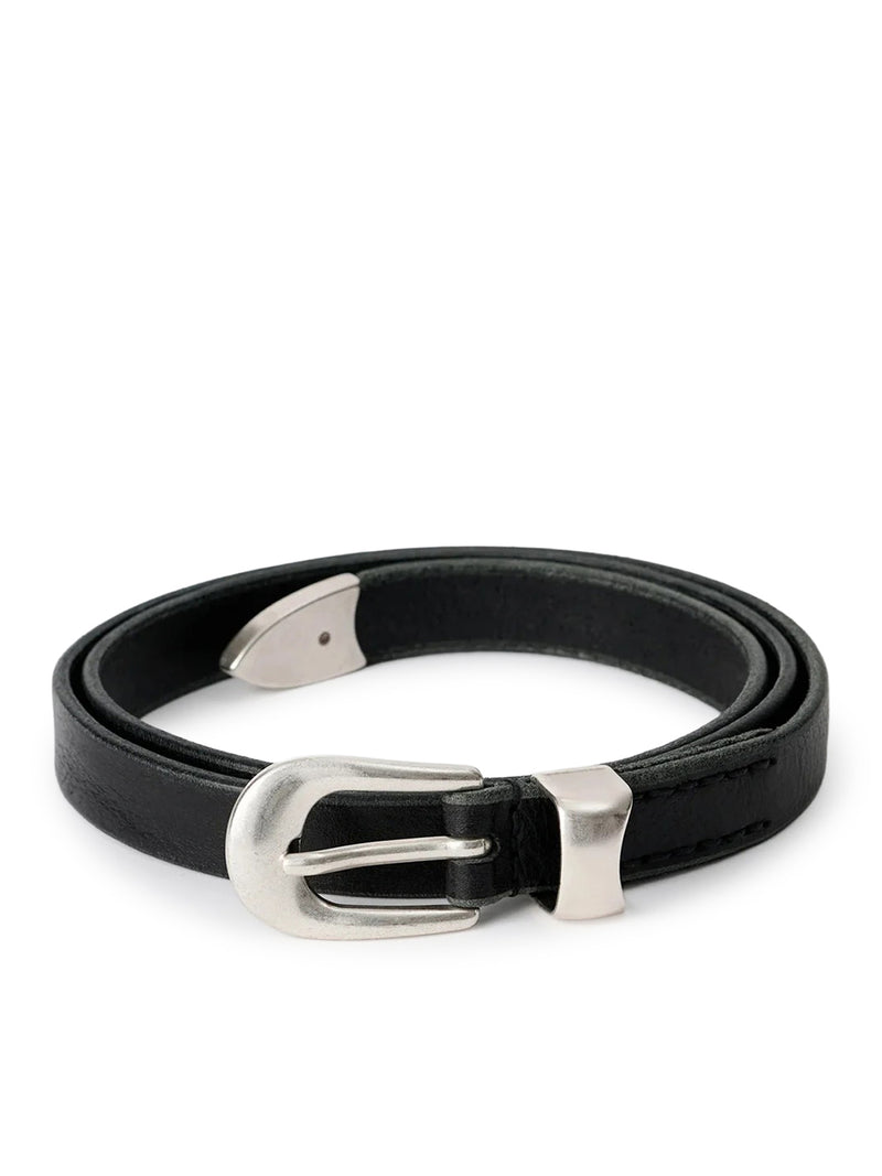CINTURA 2CM IN PELLE NERA