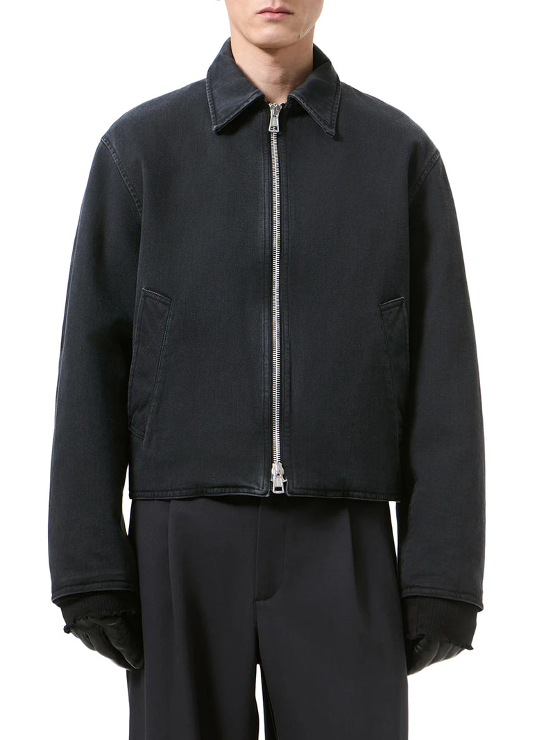 GIACCA ENZYME CON ZIP IN COTONE ORGANICO