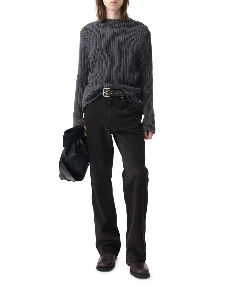MAGLIONE GIROCOLLO IN MAGLIA TRAFORATA