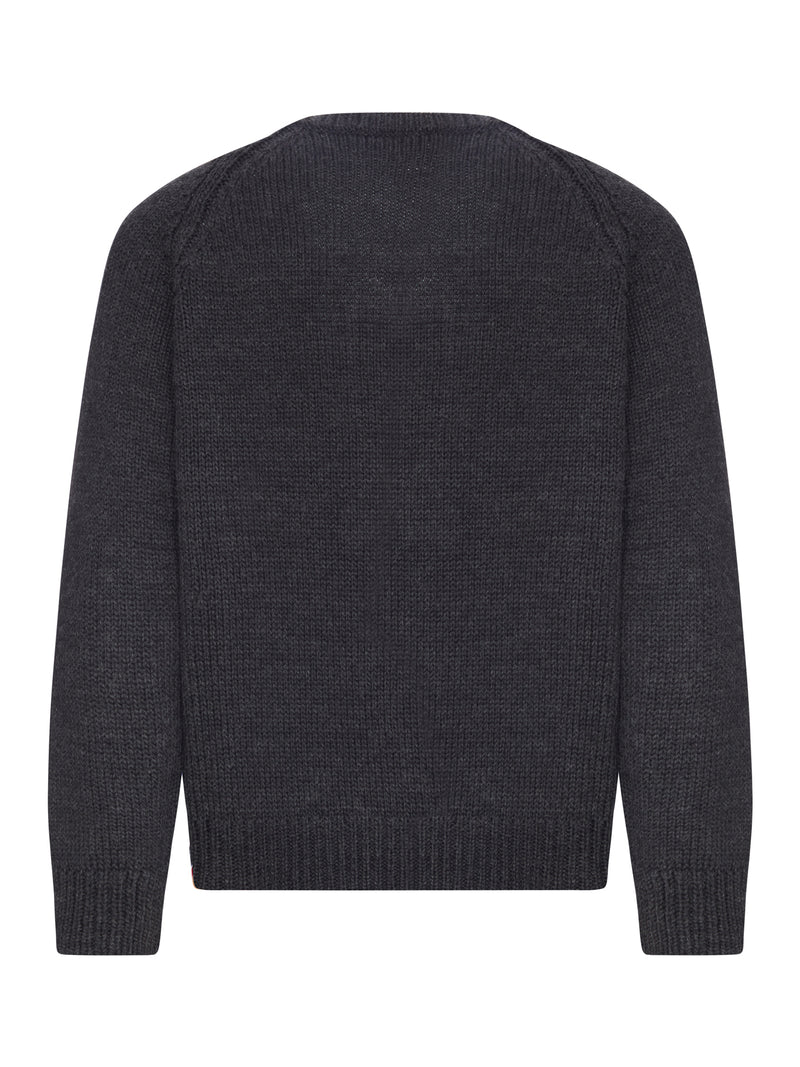 MAGLIONE IN LANA MERINO CHARCOAL DRY