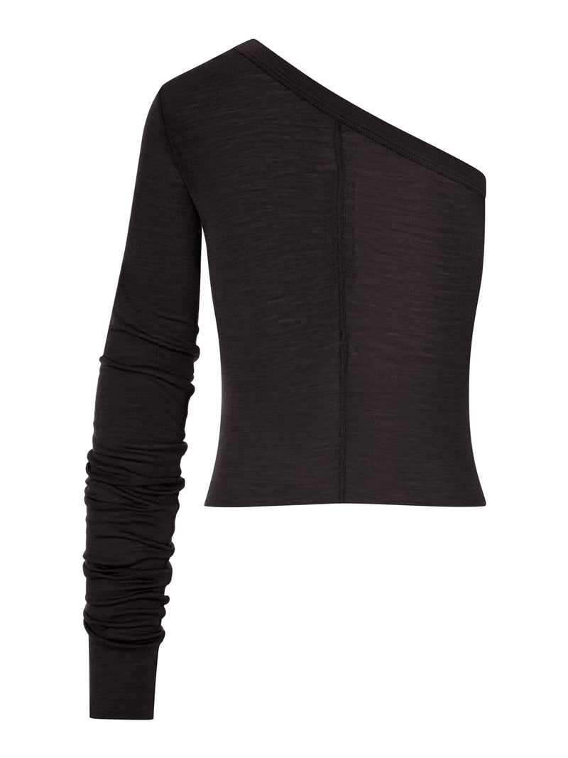 TOP ZIGGY T MONOSPALLA IN JERSEY CON MANICA LUNGA