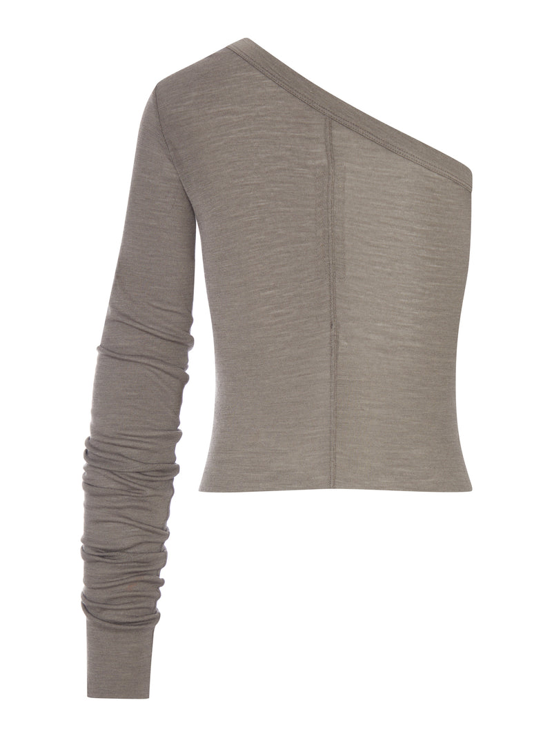 TOP ZIGGY T MONOSPALLA IN JERSEY CON MANICA LUNGA