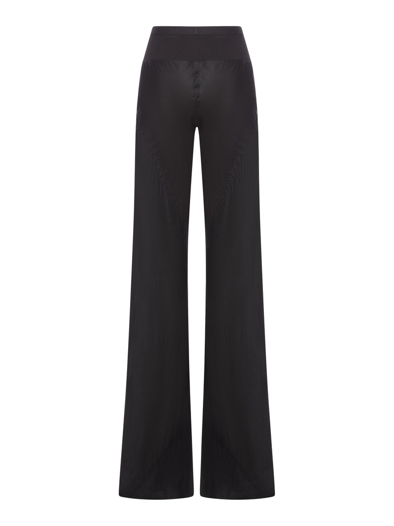 PANTALONI FLARE BIAS IN SETA