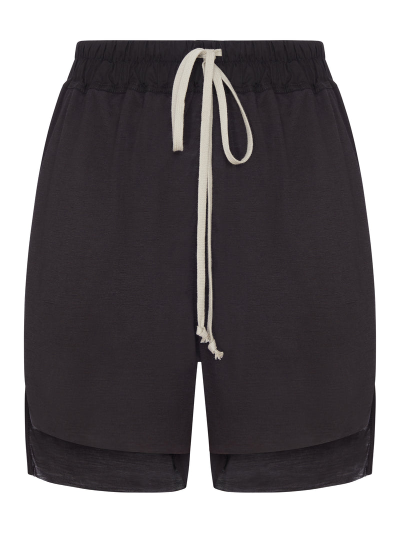 SHORTS TOWER IN JERSEY DI LANA E SETA