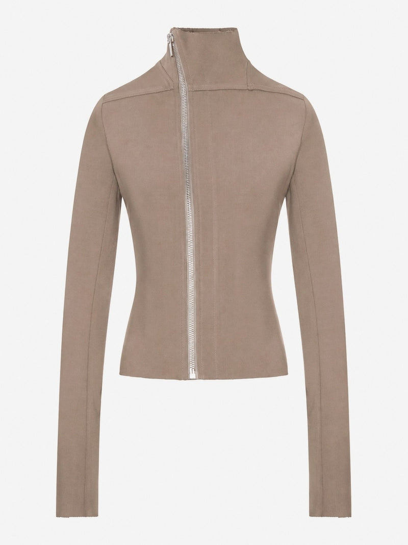 GIACCA GARY ADERENTE CON ZIP ASIMMETRICA