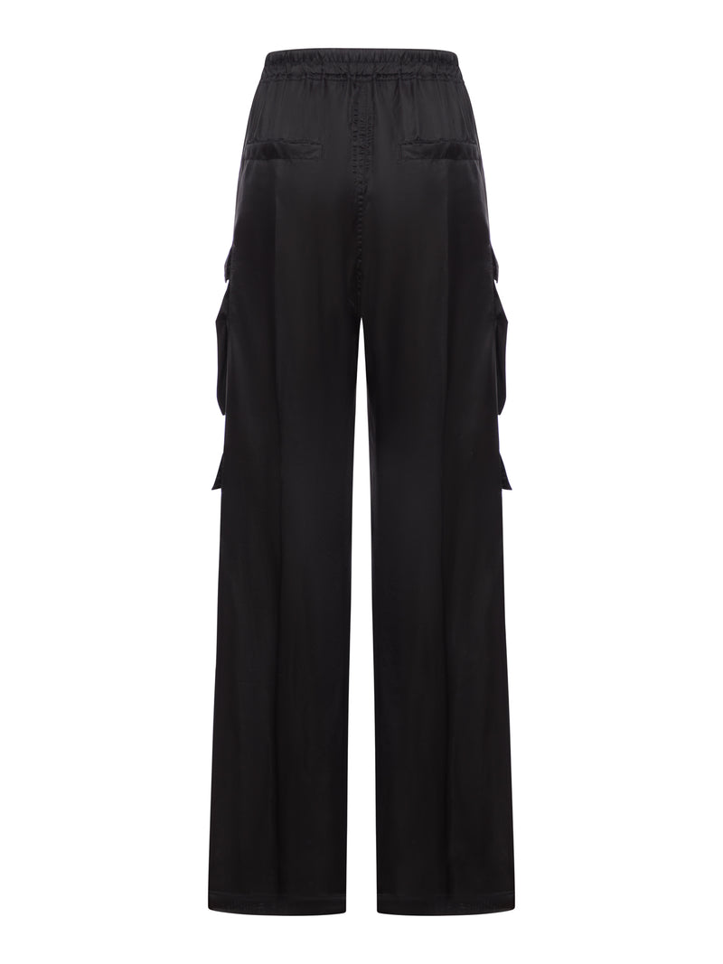 PANTALONI CARGOBELAS IN CUPRO