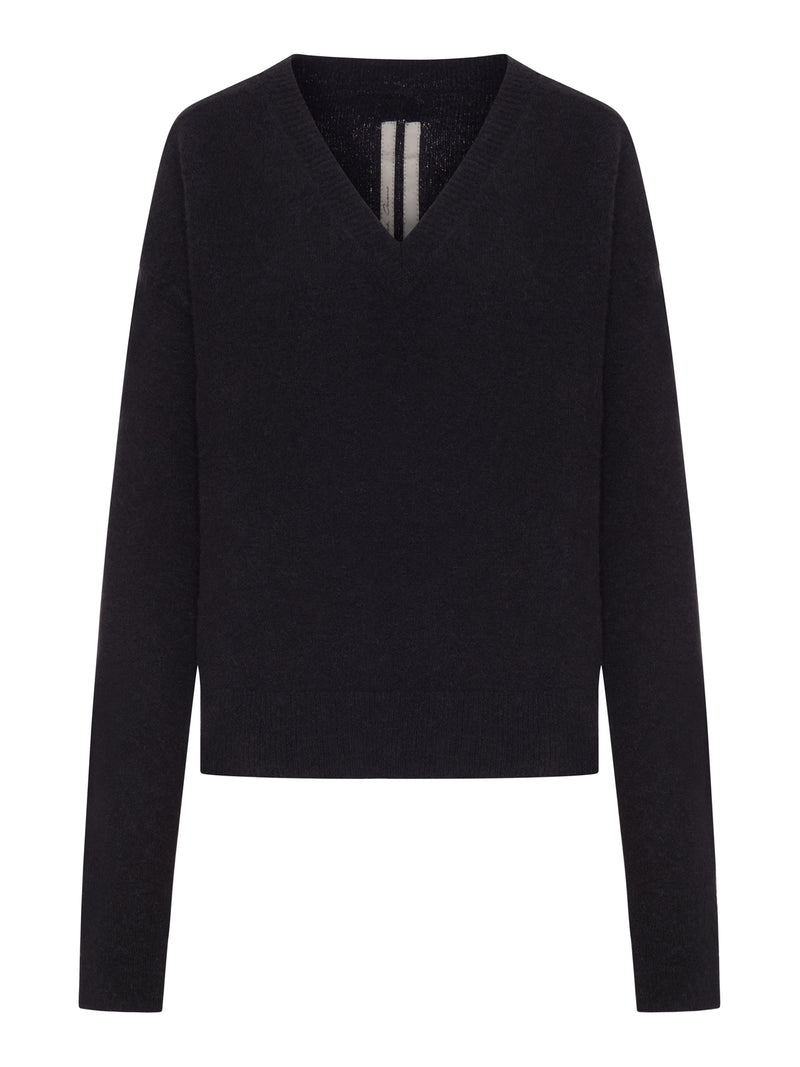 MAGLIONE A MANICHE LUNGHE CON SCOLLO A V