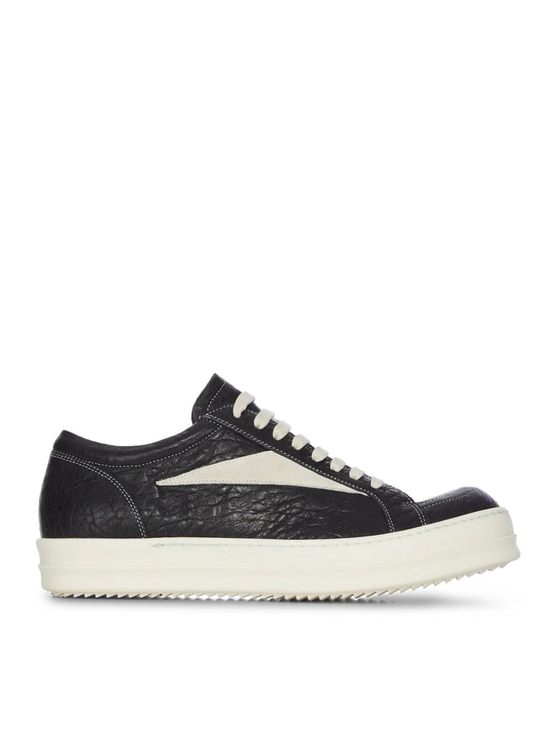 SNEAKERS VINTAGE IN PELLE DI VITELLO MARTELLATA