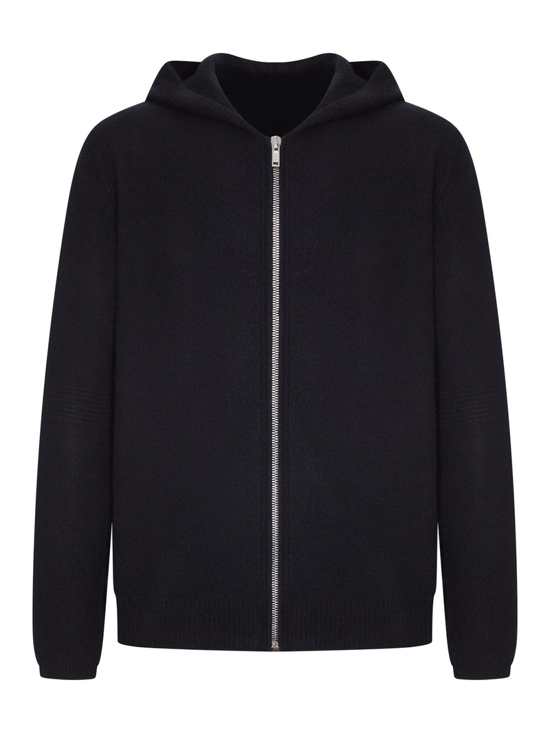 FELPA CON CAPPUCCIO E ZIP INTEGRALE