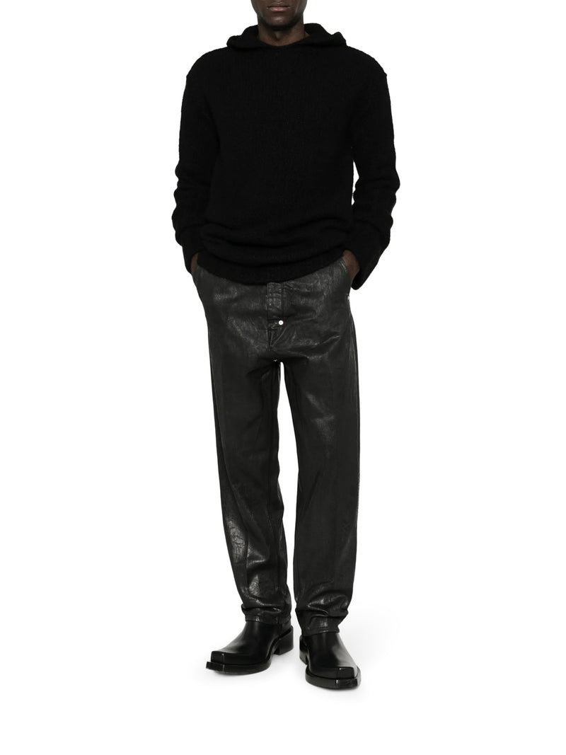 MAGLIA OVERSIZE CON CAPPUCCIO IN MAGLIA MORBIDA